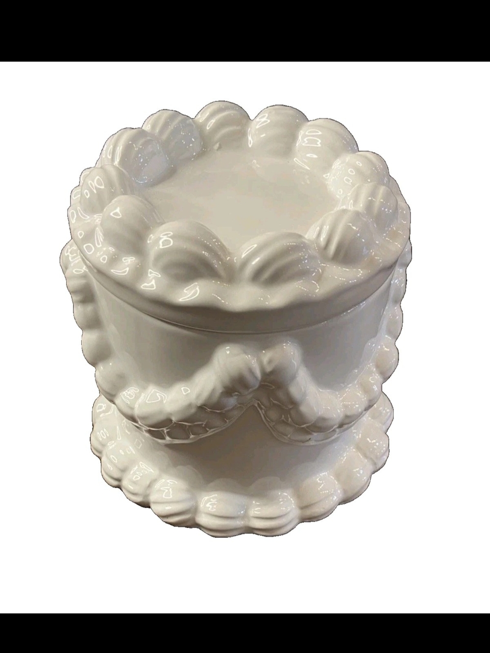 DW Home Birthday Cake Candle With White Ceramic Cake Jar - Goodies